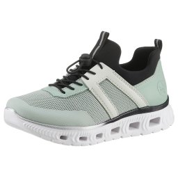 Rieker Sport Sneaker low verde mentă / negru / alb
