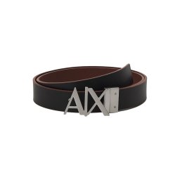 ARMANI EXCHANGE Curea maro coniac / argintiu