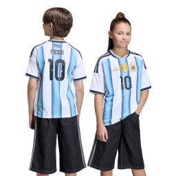 ADIDAS PERFORMANCE Tricou funcțional 'Argentina 26 Home Messi Kids' azuriu / auriu / negru / alb