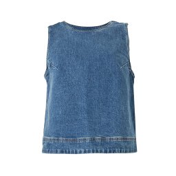 Abercrombie & Fitch Top albastru denim
