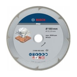 Bosch - PRO Marble - Disc diamantat de taiere continuu, 180x22.2x2.2 mm, taiere uscata