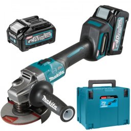 Polizor unghiular brushless, cu 2 acumulatori Li-Ion, 40V XGT, 4Ah
