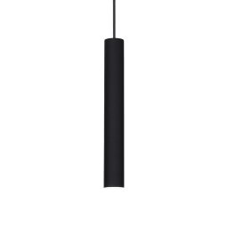 Pendul minimalist Tube Sp1 Medium, negru, 9,3W-LED, alb cald, 1000 lumeni
