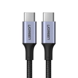 Cablu USB-C la USB-C, 100W, 3 m, gri