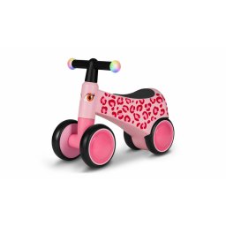 Lionelo - Bicicleta fara pedale, Sammy, Cu 4 roti, Din spuma EVA, Stabila, Manere moi, antiderapante, 12- 36 luni, Greutate maxima suportata 25 kg, Certificata EN 71-1:2014, EN 71-2:2011, EN 71-3:2019, Roz
