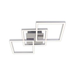 Plafonieră LED dimabilă, 36 W, 230 V, 3000 K, crom mat