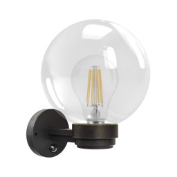 Brilagi - Aplica de perete pentru exterior cu senzor HARBOR 1xE27/40W/230V IP33 antracit/sticlă clară