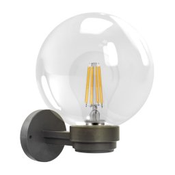 Brilagi - Aplica de perete pentru exterior HARBOR 1xE27/40W/230V IP33 antracit cu sticlă transparentă