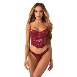 Obsessive Redya Corset & Thong Red S/M