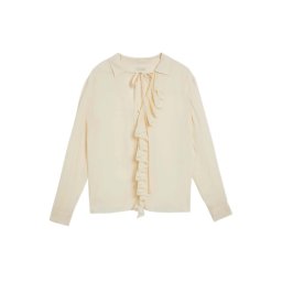 TED BAKER Bluză Thelmah Ruffle Detail Blouse 261659 natural
