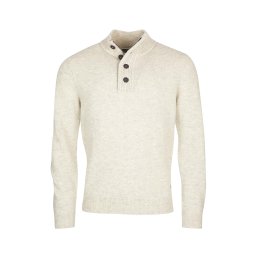 BARBOUR Pulover Essential Patch Half Zip MKN0585 be14 dk ecru