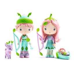 Figurine tinyly elfii lily & sylvestre, djeco