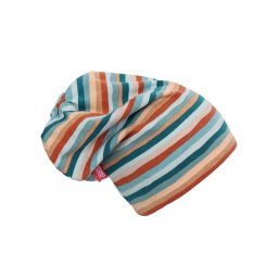 Caciula green stripes, cu bordura, in strat dublu 48-50 cm