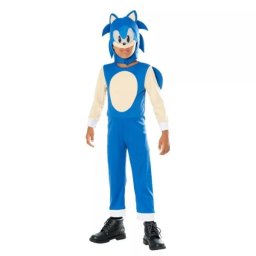 Costum Deluxe Sonic pentru vârsat 7-8 ani, 122-128 cm