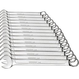 Gedore Red combination wrenches Set, 15 pieces, spanner (chrome, SW 6 - 32mm)