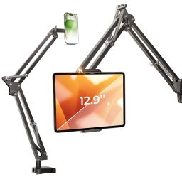 Suport cu Prindere de Birou pentru Telefon, Tableta 4.7"-12.9" - Lisen (YL0223060007) - Black