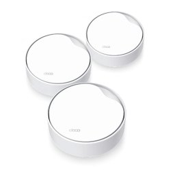 MESH TP-LINK, wireless, router AX3000, pt int, 3000 Mbps, port LAN Gigabit si WAN 2.5 Gigabit, 2.4 GHz5 GHz, antena intx4, suport PoE,standard 802.11a, Deco X50-PoE(3-pack) (timbru verde 2.00lei)