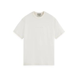 SCOTCH & SODA T-Shirt Logo Front Chest 179192 0001 off white