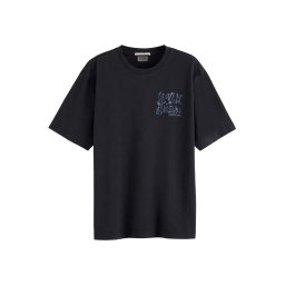 SCOTCH & SODA T-Shirt Washed Artwork Loose U9A01097T 014 meteorite