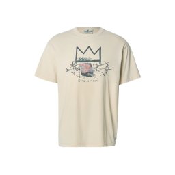 SCOTCH & SODA T-Shirt Basquiat Artwork Relaxed Fit 183083 270 eggnog
