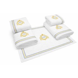 Set prosoape brodate de lux – Hotel Supplier Monogramă Imperială