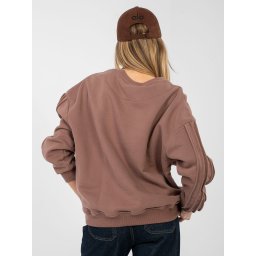 Hanorac crop maro