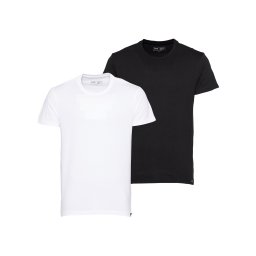 Lee Tricou 'TWIN PACK CREW' negru / alb