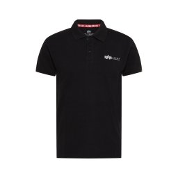ALPHA INDUSTRIES Tricou negru / alb
