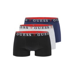 GUESS Boxeri 'BRIAN' albastru / gri deschis / negru / alb