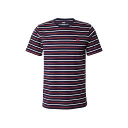 LEVI'S ® Tricou bleumarin / roşu închis / alb