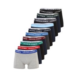 JACK & JONES Boxeri 'JACSOLID' bleumarin / gri amestecat / negru / negru amestecat