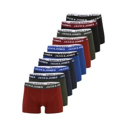 JACK & JONES Boxeri albastru marin / albastru gențiană / oliv / roşu închis / negru