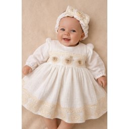 Rochie de botez muselina Alessia