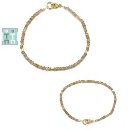 Bratara Granat Change Color Diametru 52 mm - Disc Fatetat 1-1,7 x 2-3 mm - Accesorii Gold Filled - 1 Buc