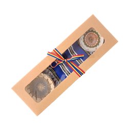 Suvenir ROMANIA cu magnet, castronel din ceramica de Horezu si stergar traditional (cod SUV1512)