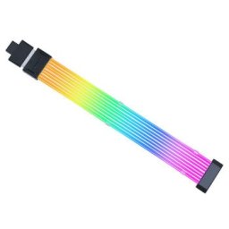 Cablu prelungitor RGB adresabil Lian Li Strimer Wireless 12VHPWR 16 pini la 16 pini GPU, 8 benzi iluminare LED, PW16-81W