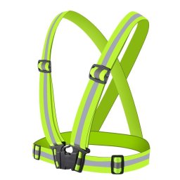 Vesta ham reflectorizanta unisex reglabila, siguranta sporita, culoare galben
