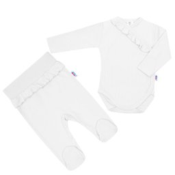 2-Piece Infant Set New Baby Stripes White, size 86 (12-18m)