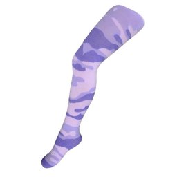 Cotton Tights New Baby with camouflage pattern light pink-purple, size 104 (3-4y)