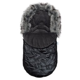 New Baby Luxury Fuzzy with Fur Coat Black
