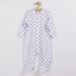 New Baby Classic II baby jumpsuit grey with stars, size 74 (6-9m)