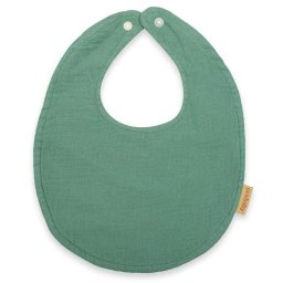 Muslin baby bib New Baby green