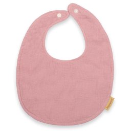 Muslin baby bib New Baby pink