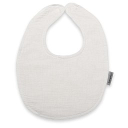 Muslin baby bib New Baby white