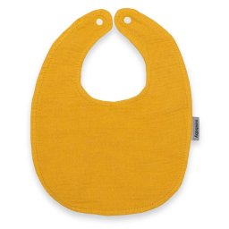 Muslin baby bib New Baby mustard
