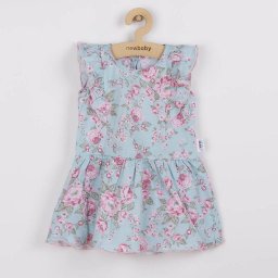 Baby summer cotton dress New Baby Roses, size 56 (0-3m)