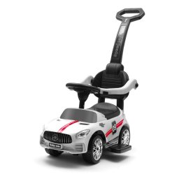 Jucarii pentru miscare Baby Mix RACER white baby bouncer with sound and guide bar