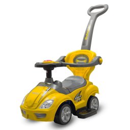 Jucarii pentru miscare Baby Mix Mega Car yellow 3in1 Baby Mix Mega Car