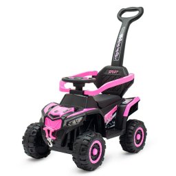 Jucarii pentru miscare Baby Mix Ruggy electric ride-on with guiding rod baby pink