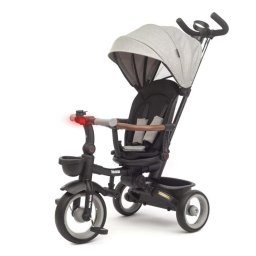 Jucarii pentru miscare Luxury children's tricycle with lighting Milly Mally Twinkle grey